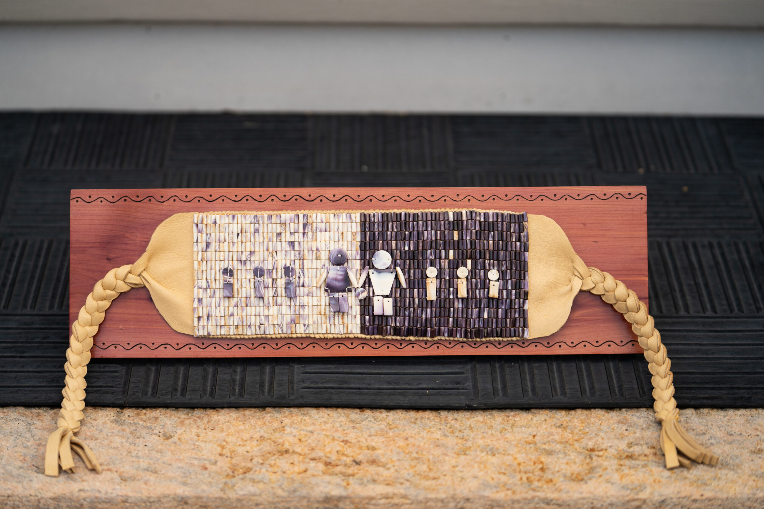 Wampum belt created by the Mohegan Tribe